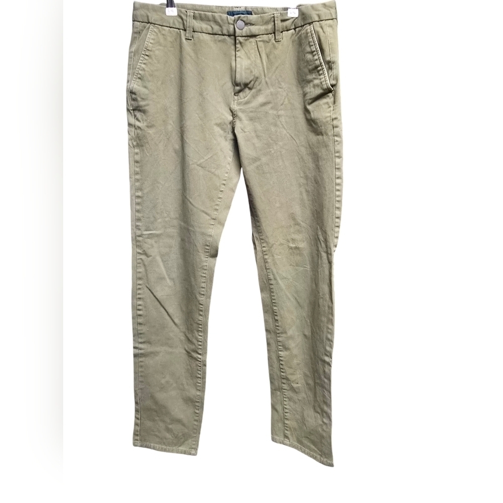 Taylrd Tech Chino Pants Taylrd Fit Olive Green Men's Size 33 X 34